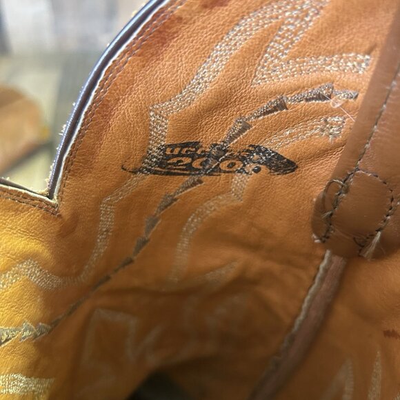 Lucchese 2000 Western T3097R4 Cowboy Boots Mens 10 D - Picture 7 of 12